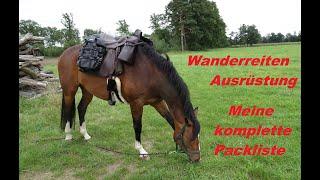 Wanderreiten Packliste komplette Ausrüstung für einen Wanderritt