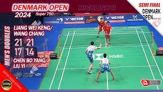 Liang Wei Keng / Wang Chang vs Chen Bo Yang / Liu Yi | Denmark Open 2024 | SF MD Highlights