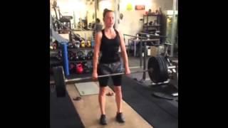 Daisy Ridley lifting 80 kilos