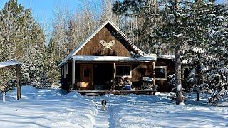 Cozy Winter Snowstorm At Our Cabin In The Woods: Firewood