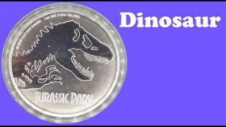 Jurassic Park Silver Coin Two Dollars 2020 Niue Ag 999 Pure Silver 1 OZ