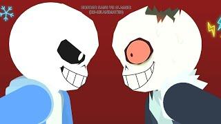 Horror Sans Vs classic Sans (Stdk animation) re-e animated PART 1