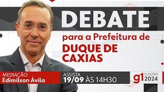 Debate para prefeito de Duque de Caxias - ASSISTA AO VIVO - DIA 19/09