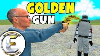 The Golden Gun Kills Admins With GOD MODE! - Gmod DarkRP Life (One Shot Kill Like Golden Eye Game)