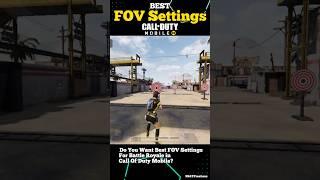 Best FOV Settings For Battle Royale In Call Of Duty Mobile #shorts #trending #codm