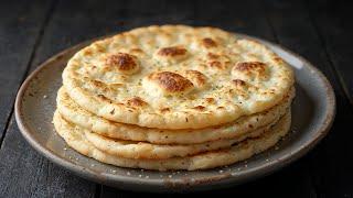 FAMOUS Garlic Naan Bread That Is Driving The World Crazy! No oven. Anyone Can Do It.