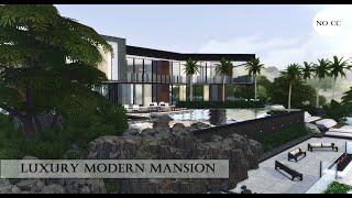 The Sims 4 | Luxury modern mansion |No CC | Part 1 | Роскошный современный особняк