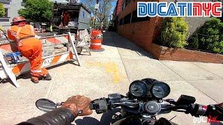 Weaving on THE Q - Wild Walkers of Brooklyn - Ducati NYC Vlog v1449