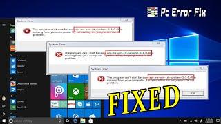 Resolve api-ms-win-crt-runtime-l1-1-0.dll Missing Error | Working Tutorial | PC Error Fix