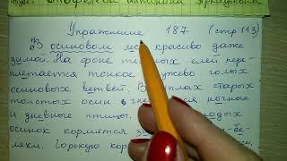 Упр 187 стр 113 гдз Русский язык 4 класс Антипова Верниковская Грабчикова 2018 1 часть