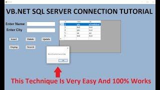 VB.NET insert update delete view and search data with SQL database (WITH CODE)