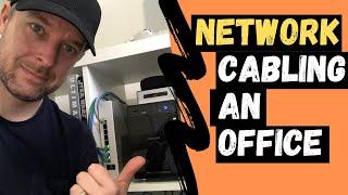 How to CABLE an OFFICE NETWORK | Routing Office Network Cables