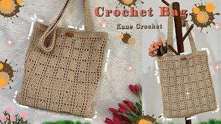 CROCHET BAG  Crochet Tote Bag Tutorial  Crochet Net Bag  Summer Bag