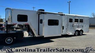 2017 Merhow 3 Horse Trailer Tour | Model: 8312 RKS Next Generation | 12' Full LQ with Slide 