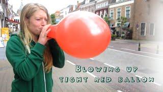 Blowing up a Tight Red Balloon Until it Pops | Amazonian Models