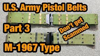 Vietnam Web-gear M1967 Pistol Belts, Web belts part 3