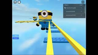 Playing  Rocket Cart Ride into the Minions for Admin -Roblox