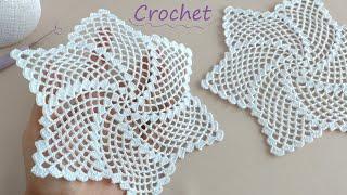 Очаровательная САЛФЕТКА крючкомПростое и легкое ВЯЗАНИЕ КРЮЧКОМEasy Crochet motifs pattern