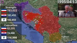 The Yugoslav Wars using Google Earth