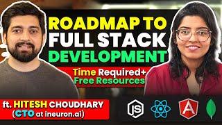 How to become Full Stack Developer in 2022 ft. @HiteshCodeLab | Development Roadmap | Anshika