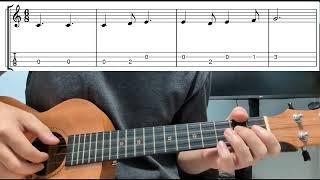 Row Row Row Your Boat - Easy Beginner Ukulele Tabs With Playthrough Tutorial Lesson