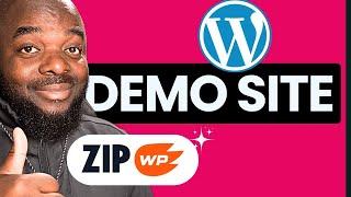 WordPress demo website with ZipWP