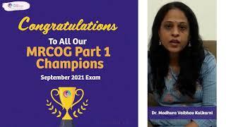 MRCOG Part 1: Dr Madhura Vaibhav Kulkarni , Testimonial | Excellence in Education Proven |StudyMRCOG