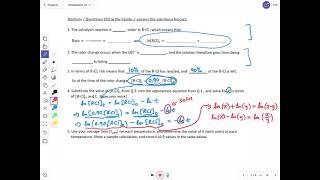 Ea lab calculation help