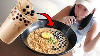 I tried Bubble Tea Ramen?! 