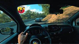 Can an ABARTH Competizione keep up with real sportscars? POV Chasing an F-Type V6 & BMW M2