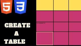 Create A HTML TABLE #code #edtechbymeera