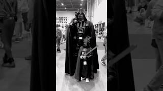 Darth Vader Meets Young Darth Vader! #megacon2025 #megacon #darthvader #darthvadercosplay