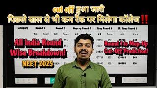 NEET 2025 Expected Cut-Off  | All India Round Wise Breakdown! Round 1 to Mop-Up Cut-Off Prediction!