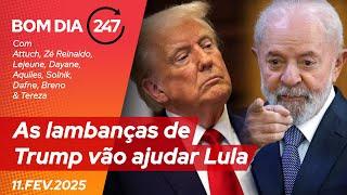 Bom dia 247: as lambanças de Trump vão ajudar Lula (11.2.25)