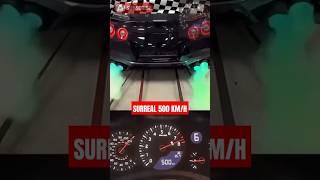 Surreal GTR 500 KM/H #skylinegtr #gtr #r35 #car #shorts