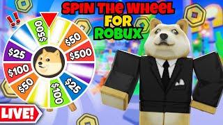 LIVE ON PLS DONATEDonating 100+ ROBUX WHEEL to Viewers!  Gift - TTS | #roblox #live #plsdonate