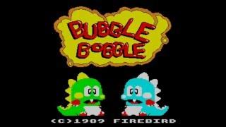Bubble Bobble - Acorn/BBC Model B Micro - 80's 8-Bit Retro Game by Firebird - Gameplay