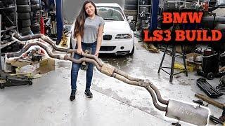 Car Build Update! New Custom Exhaust! Headlight Mod On BMW E46!