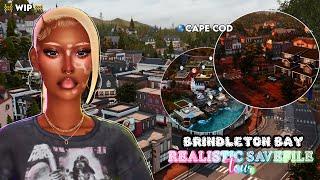 BRINDLETON BAY REALISTIC SAVE FILE TOUR │THE EXIST SAVE FILE│ The Sims 4