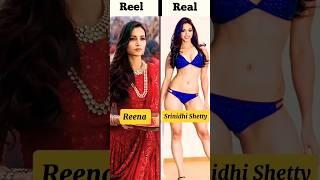 K.G.F: Chapter 1 Reel vs Real Cast with Name Part 2 #kgf #reelvsreal #cast #shortsfeed