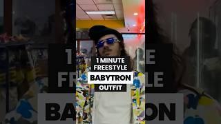 BABYTRON OUTFIT IN "1 MINUTE FREESTYLE"  babytron #bape #streetwearfashion