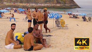  HOT DAY ON LEME BEACH 4K ⁶⁰ | RIO DE JANEIRO, BRAZIL