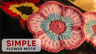 Crochet Flower Motif  | Crochet Tutorial