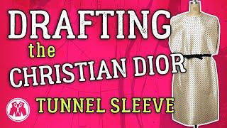 Draft a Christian Dior Tunnel Sleeve ️️- Pattern Cutting Tutorial