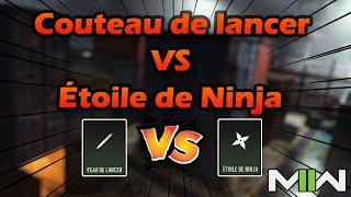 Couteau de lancer VS Étoile de Ninja  (et comment le débloquer)