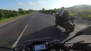 Z900 vs Ninja 1000, Dipesh & Captain Chirag side by side 200KM/Hr