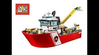 Lego City Fire Boat 60109  Lego Speed Build  Лего Сити Пожарный Катер 60109