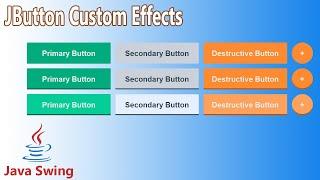 JButton Custom Effects using Java Swing