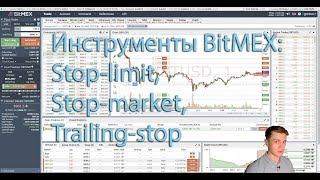 Функционал биржи BitMEX: stop-limit, stop-market и trailing-stop ордера, интерфейс и рефералка