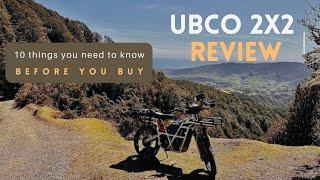 10 things you NEED to know about the UBCO 2X2 Electric Motorbike.